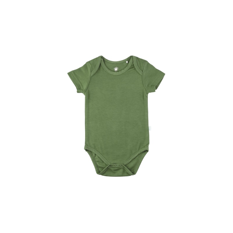 Baby Short-Sleeve Bamboo Bodysuit Rust 0 - 3 Months
