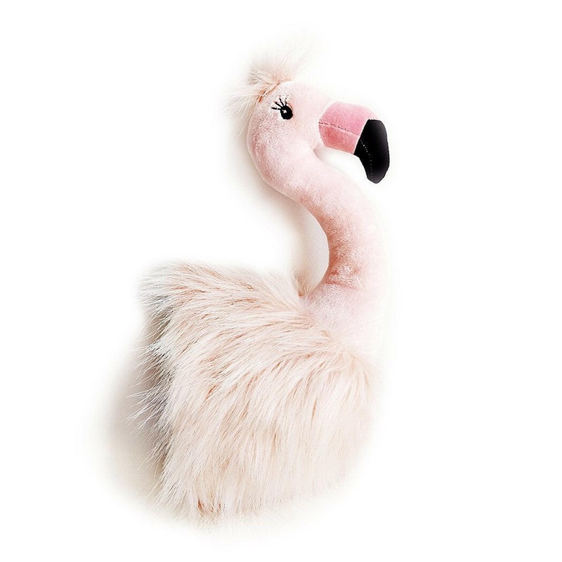 Plush Flamingo Wall Mount Pink