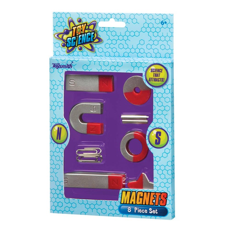 Toysmith - Toy Science Magnets, 8 Piece Set