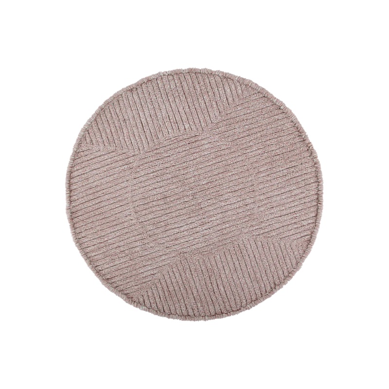 WOOLABLE RUG ROSE TEA 160 cm Base: Pearl Grey Top: Misty Rose