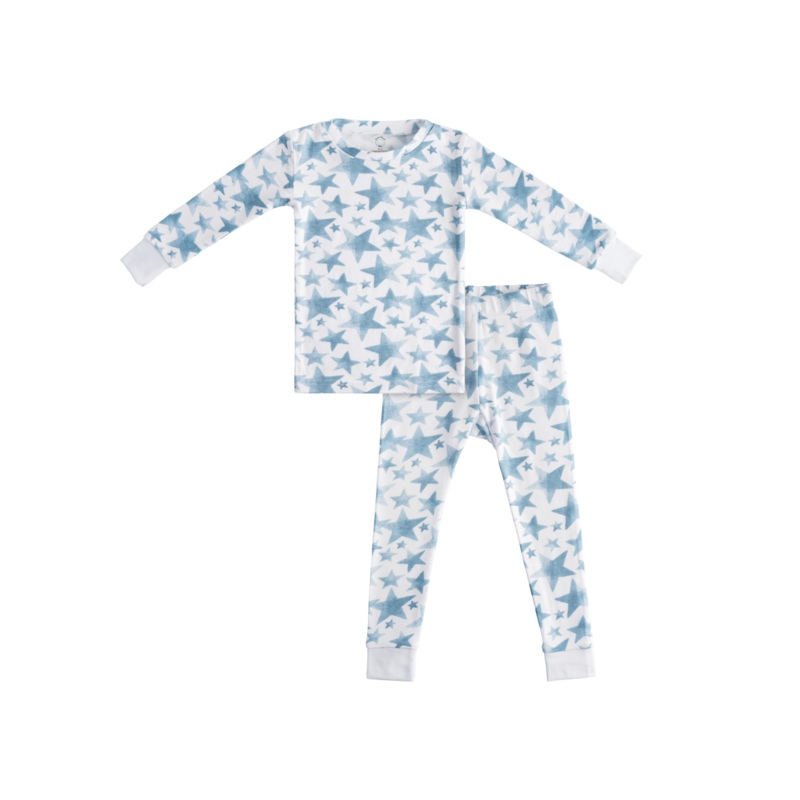 Toddler/Kids Bamboo Pajamas - Blue Star 2T