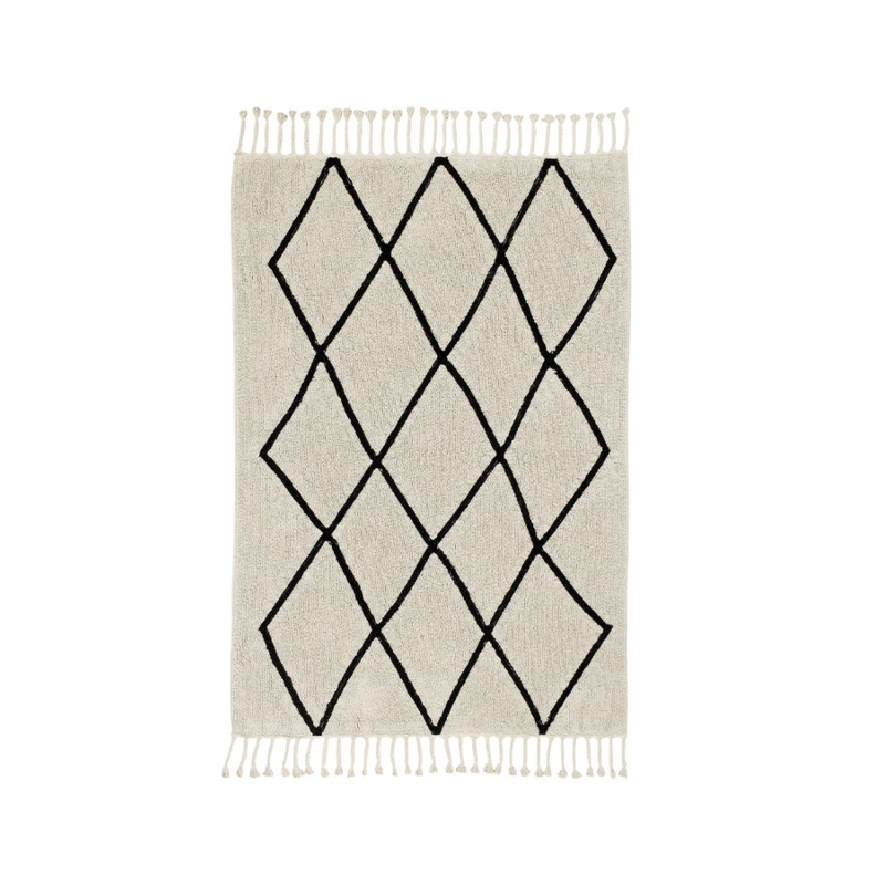 WASHABLE RUG BEREBER BEIGE 140 x 200 cm Beige