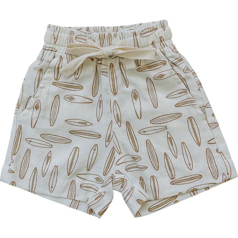 Surfboard Linen Cotton Shorts 0-3