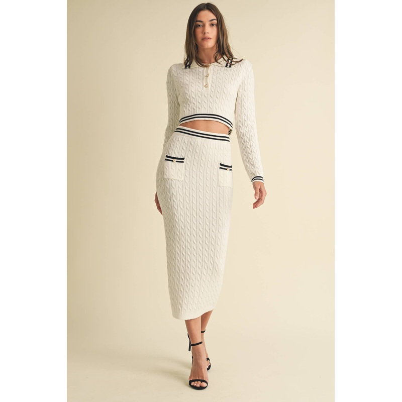 Sweater Knit Maxi Skirts S