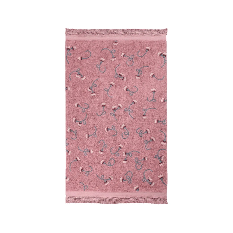 WASHABLE RUG ENGLISH GARDEN ASH ROSE 140 x 210 cm