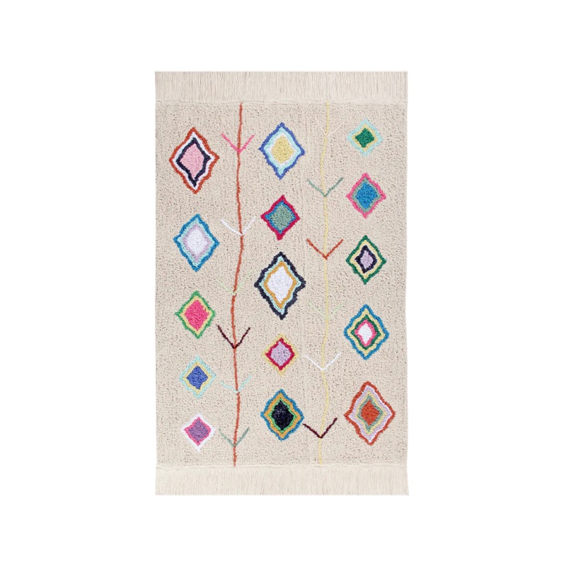 WASHABLE RUG KAAROL 140 x 200 cm Multicolor