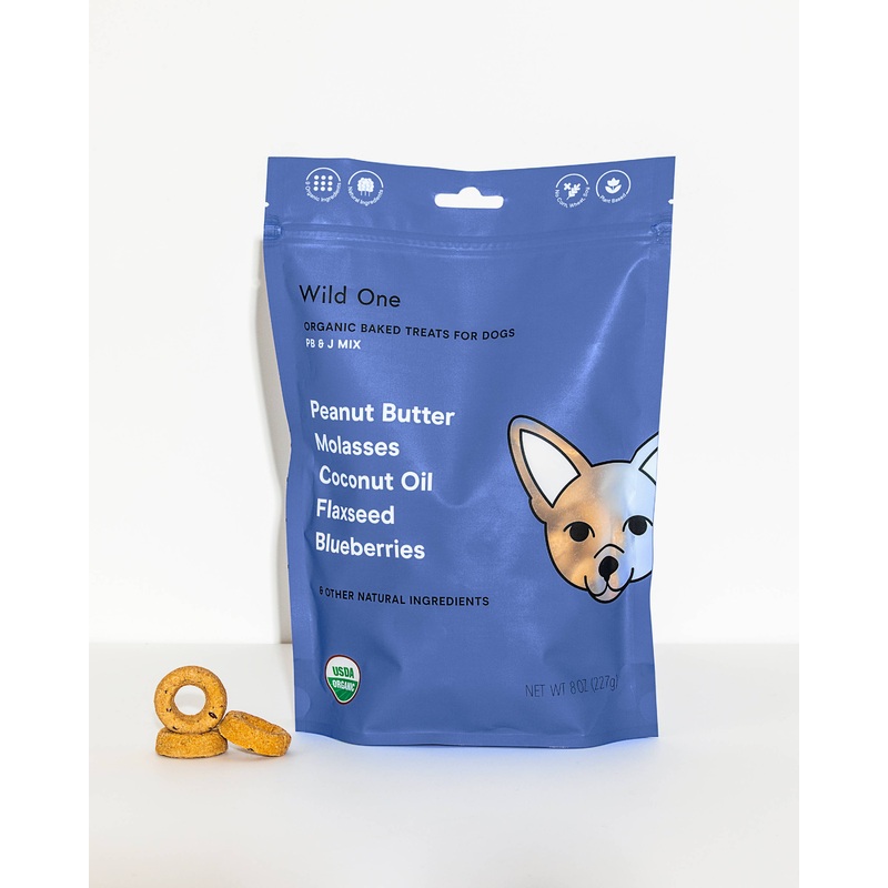 Wild One - OrganicPB&J Vegan Baked Dog Treats