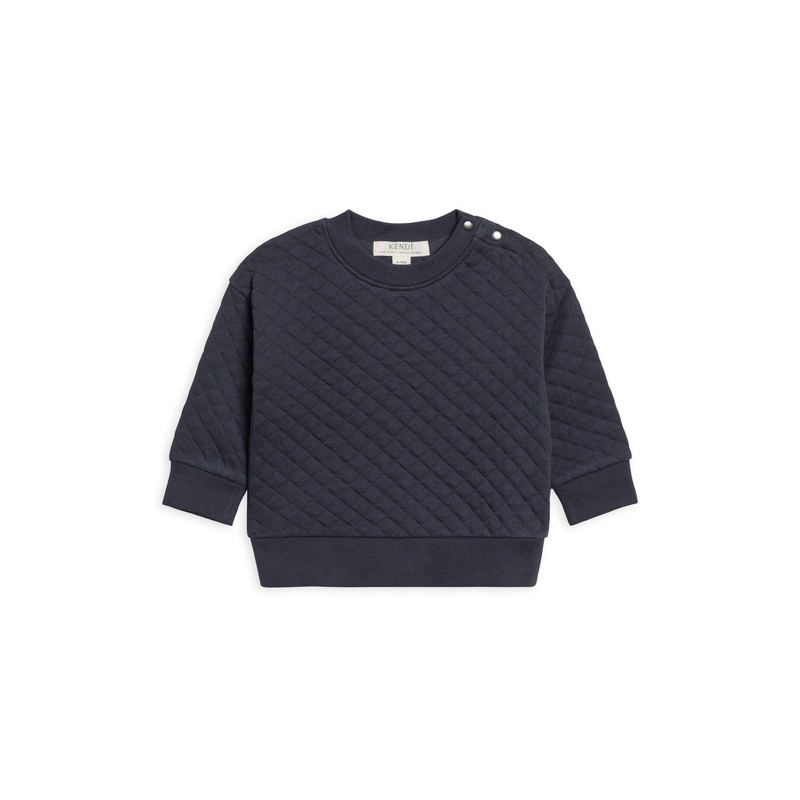 Colored Organics - Sutton Quilted Jacquard Pullover 12-18m