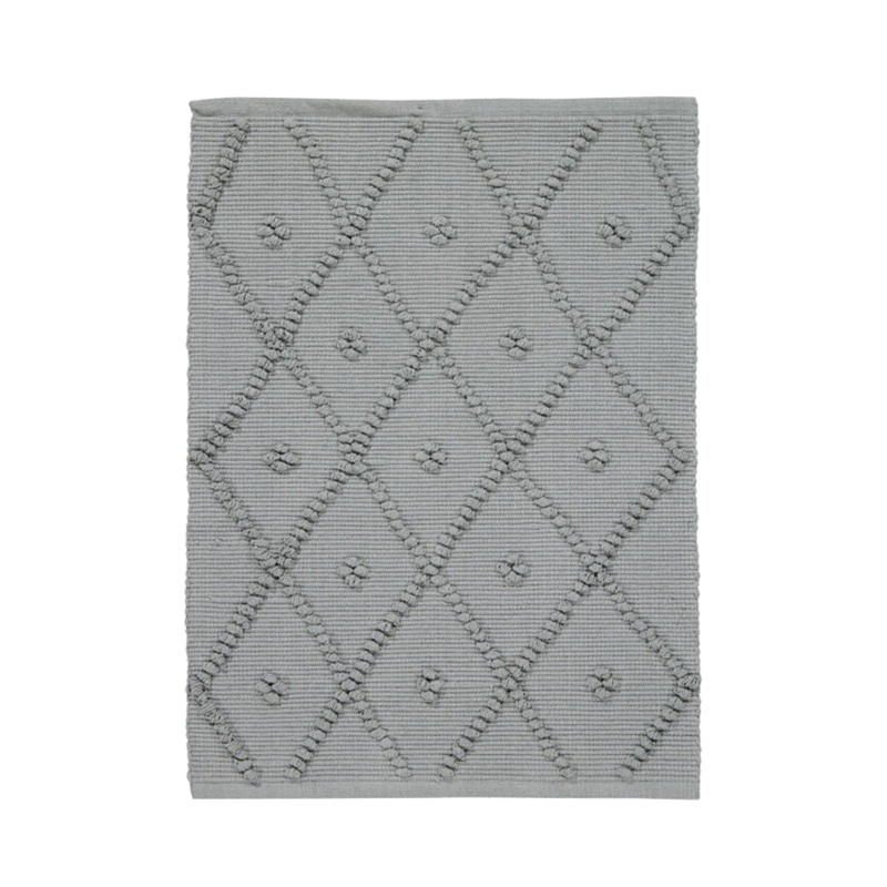 COTTON RUG CAPRI GREY 60 x 90 cm Grey