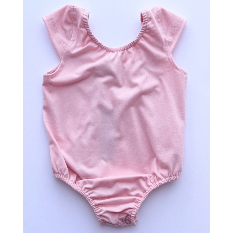 Maggie Cap Sleeve Leotard - Pink 0-3months