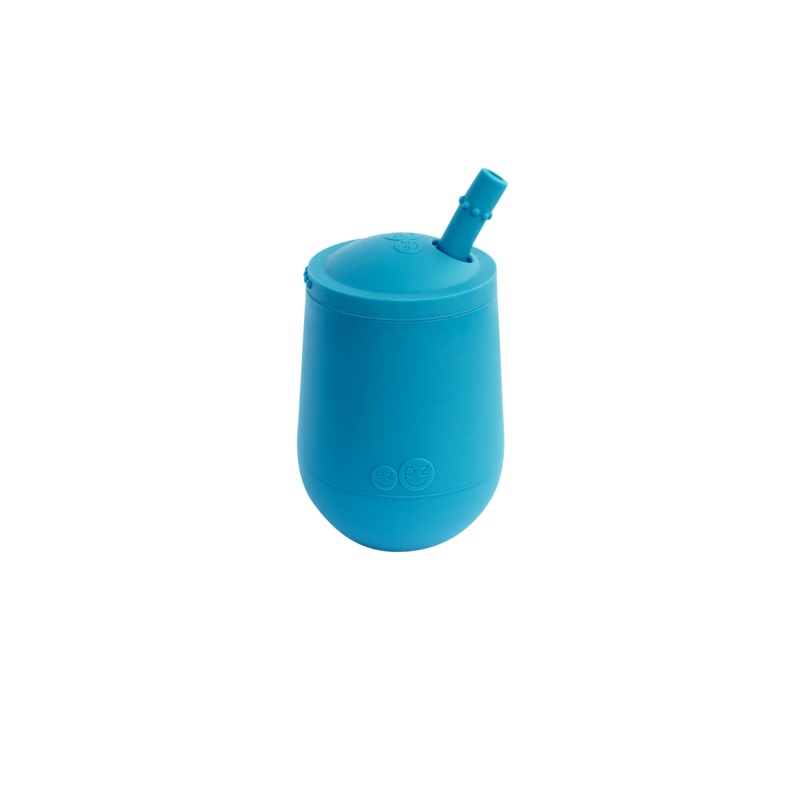 Mini Cup + Straw Training System (Baby / Toddler 9+ months) Blue