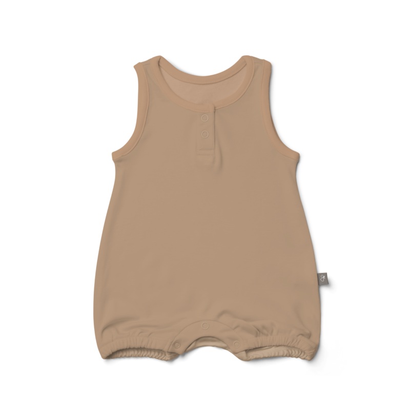 QUICK CHANGE ROMPER | SANDSTONE 0-3M