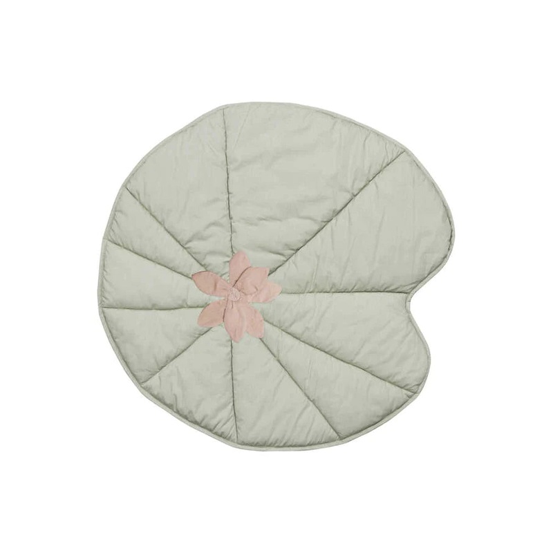 WASHABLE PLAY MAT WATER LILY OLIVE 95 x 95 cm Olive
