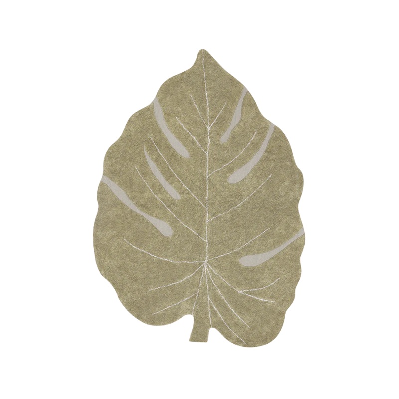 WASHABLE RUG MONSTERA OLIVE MAXI 200 X 285 cm OLIVE