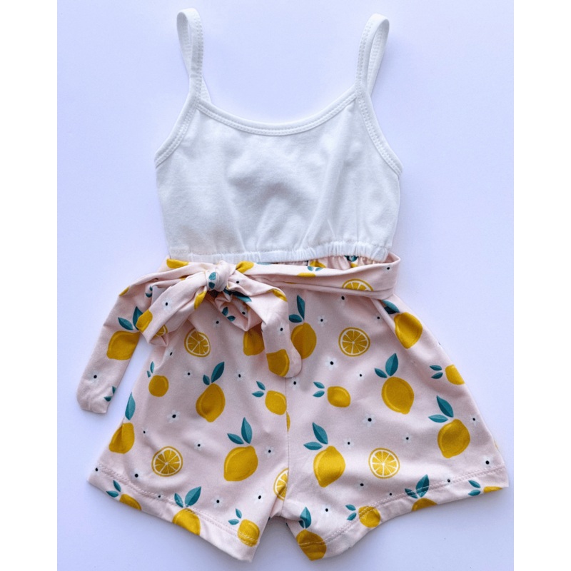 Betty Camisole Romper - Pink Lemonade 0-3months