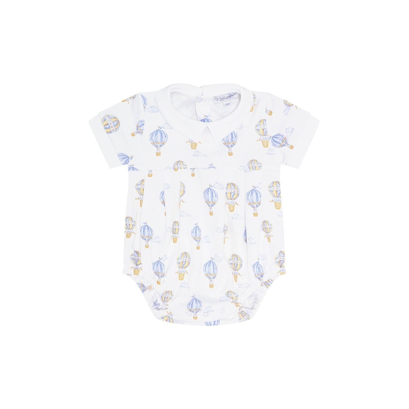 Nellapima - Blue Balloons Print Bubble: Blue / 6 - 9M