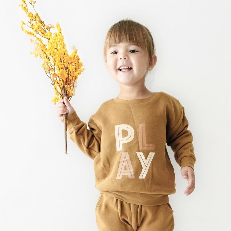 Organic Kids Sweatshirt - Play 0-3M