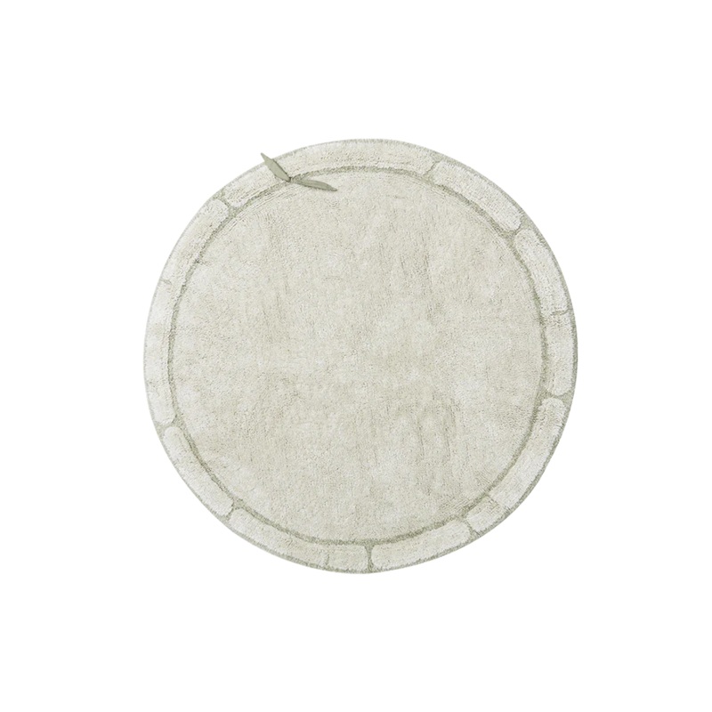 WASHABLE RUG BAMBOO SENSORIAL LEAF  120 cm Ivory