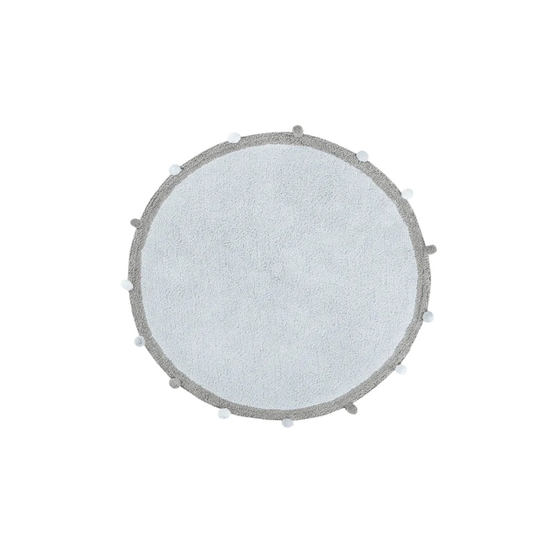 WASHABLE RUG BUBBLY SOFT BLUE - GREY 120 cm Soft blue