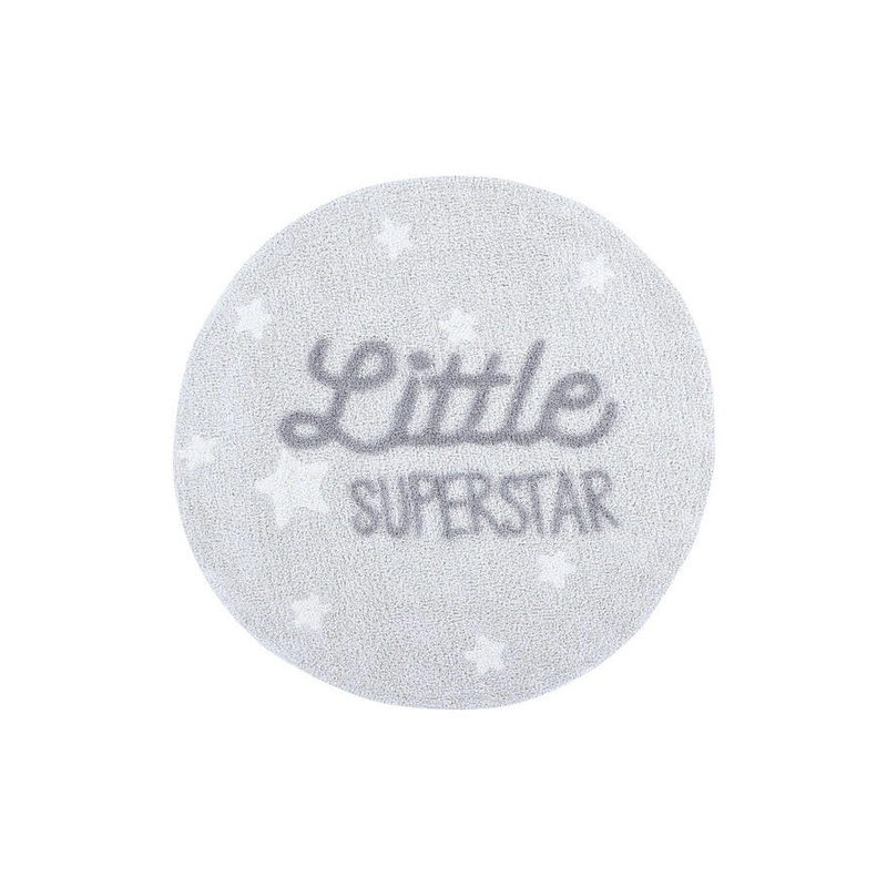 WASHABLE RUG LITTLE SUPERSTAR  120 cm White