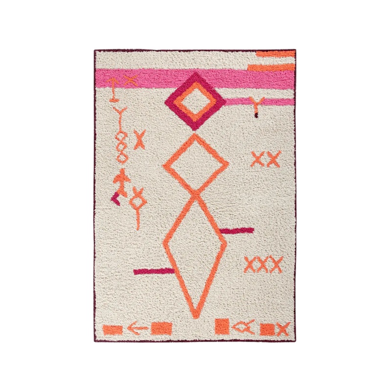 WASHABLE RUG SAFFI 140 x 200 cm Multicolor