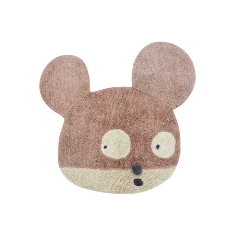 WOOLABLE RUG MISS MIGHTY MOUSE 100 x 120 cm Dusty Pink