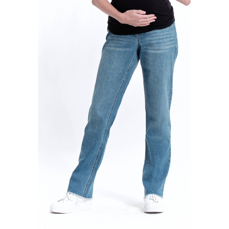 1822 Denim - Maternity 32 Relaxed Straight Leg Jean w/ Bellyband- Samuel 2 / 26