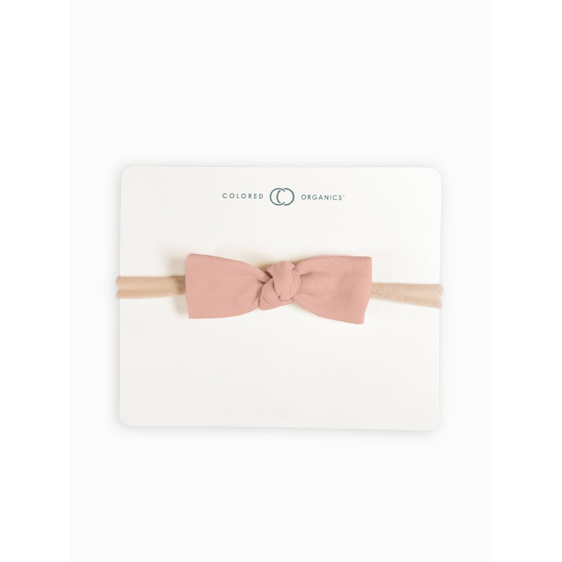 Colored Organics - Organic Baby Dainty Bow Headband Blush