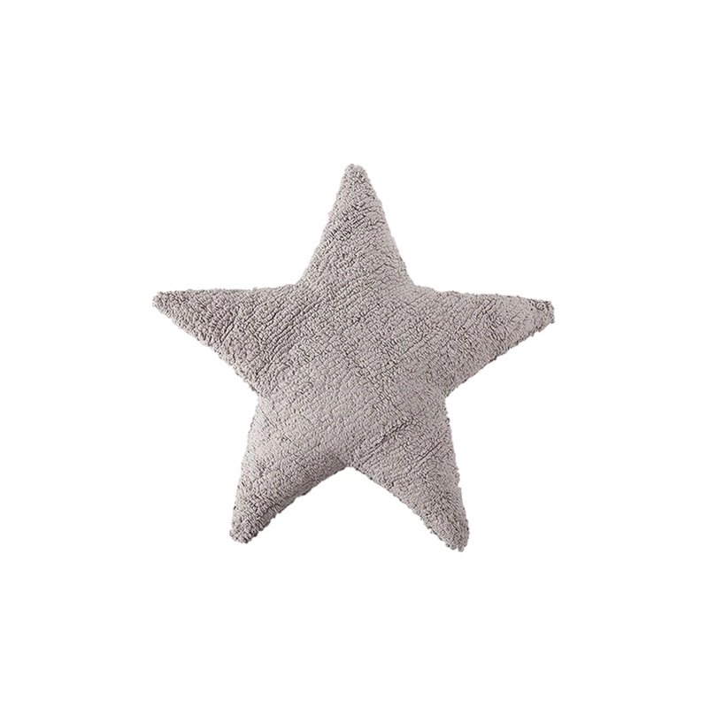 CUSHION STAR LIGHT GREY 54 x 54 cm Light grey