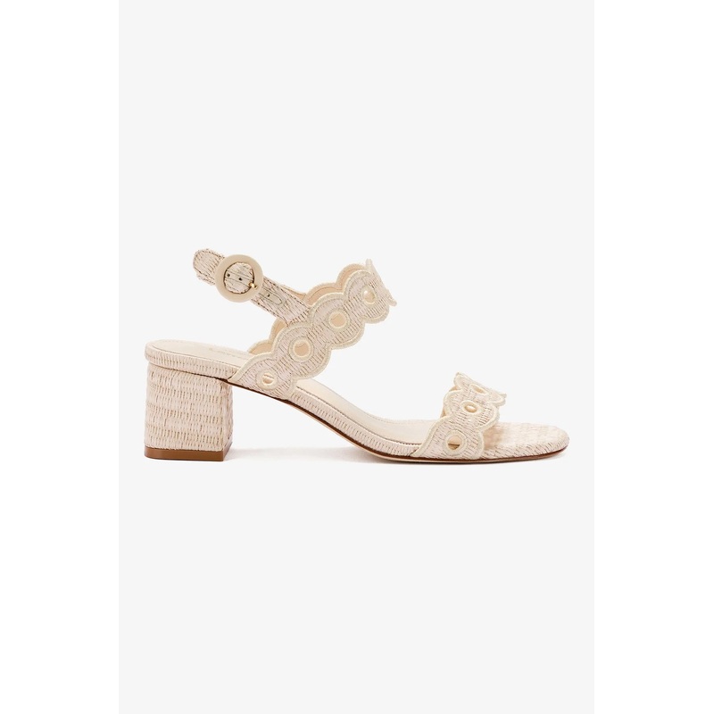 Florence Broderie Sandal Natural Rafia 9