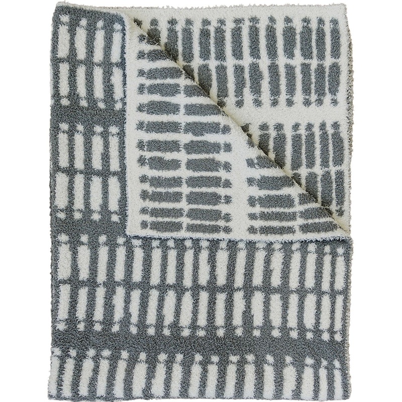 Grey Plush Blanket Lovey 15X20