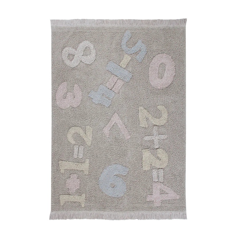 WASHABLE RUG BABY NUMBERS 120 x 160 cm