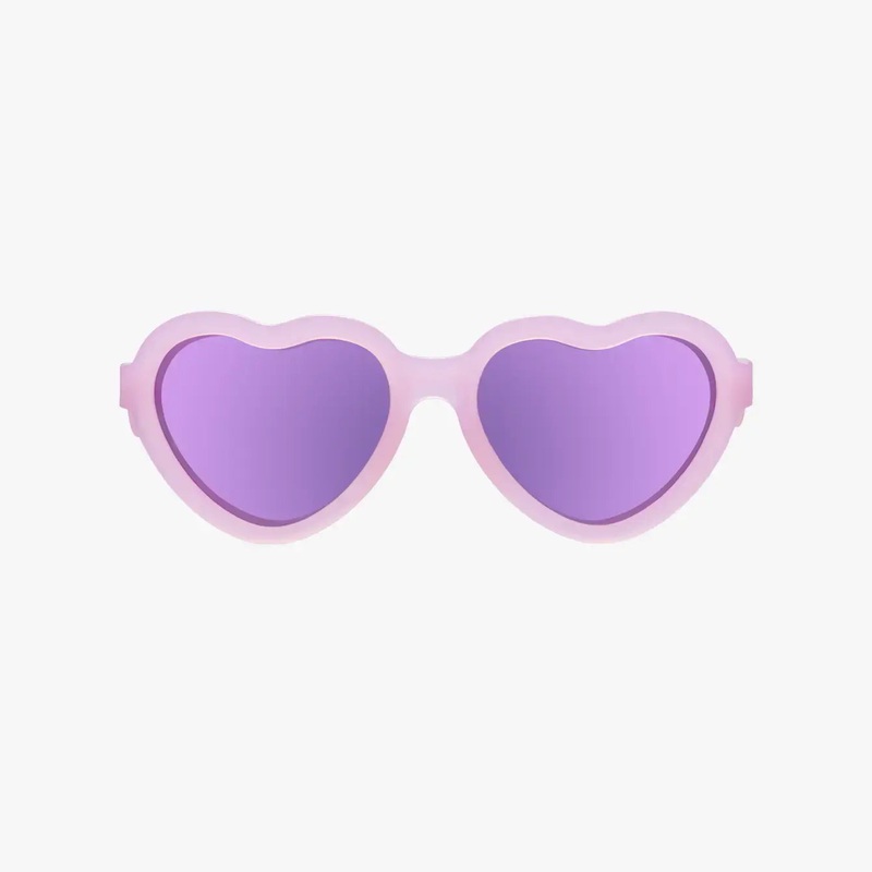 Babiators - Polarized Heart Sunglasses: Ages 0-2 / Frosted Pink