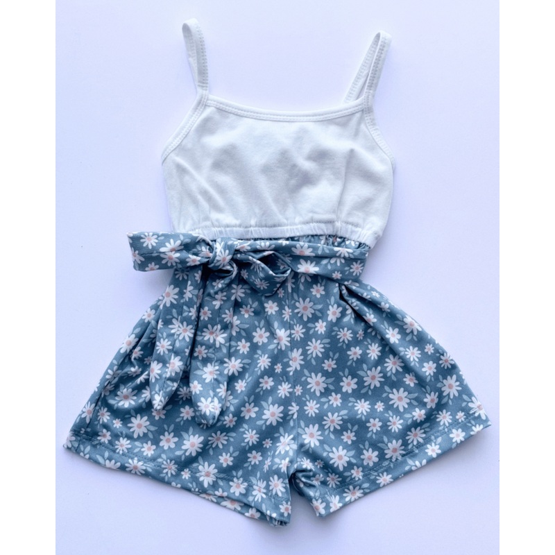 Betty Camisole Romper - Flower Petals 0-3months