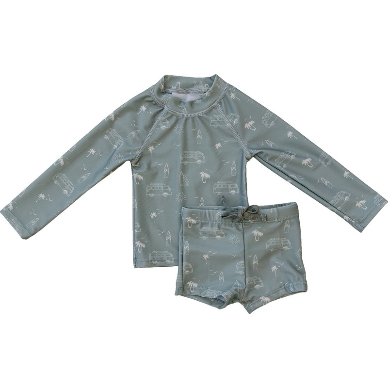 Surfer Long Sleeve Swim Set 0-3