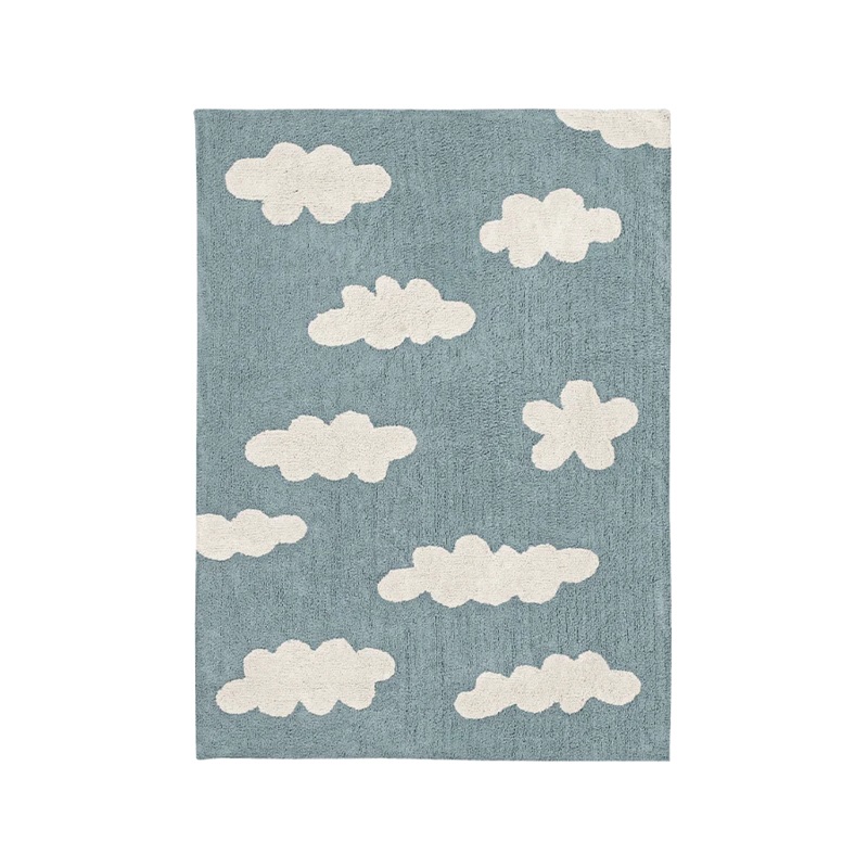 WASHABLE RUG CLOUDS VINTAGE BLUE 120 x 160 cm Vintage Blue