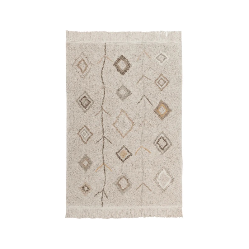 WASHABLE RUG KAAROL EARTH 140 x 200 cm Natural