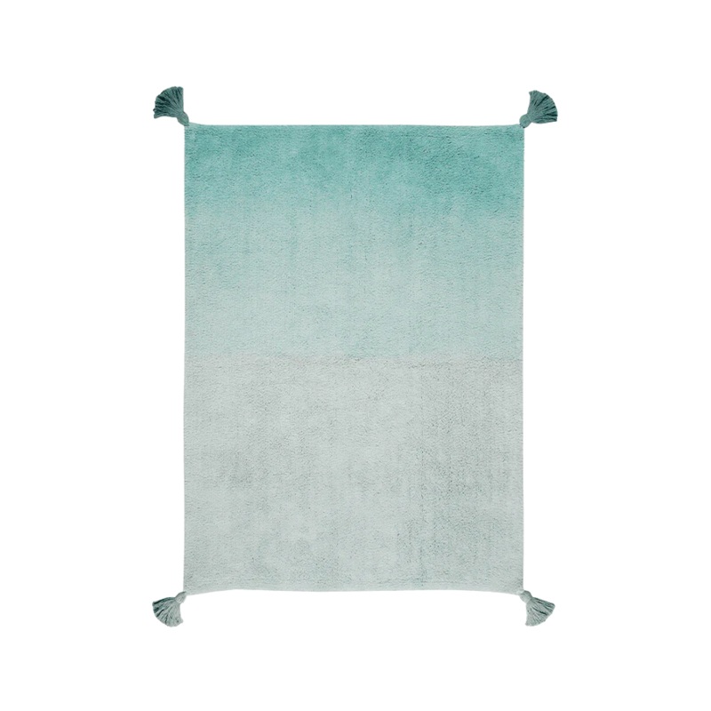 WASHABLE RUG OMBR EMERALD 120 x 160 cm Dark emerald -  Light emerald