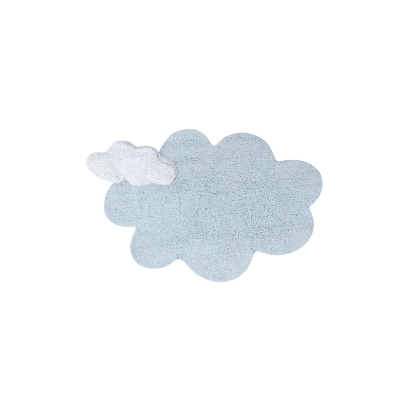 WASHABLE RUG PUFFY DREAM BLUE 110 x 170 cm Blue