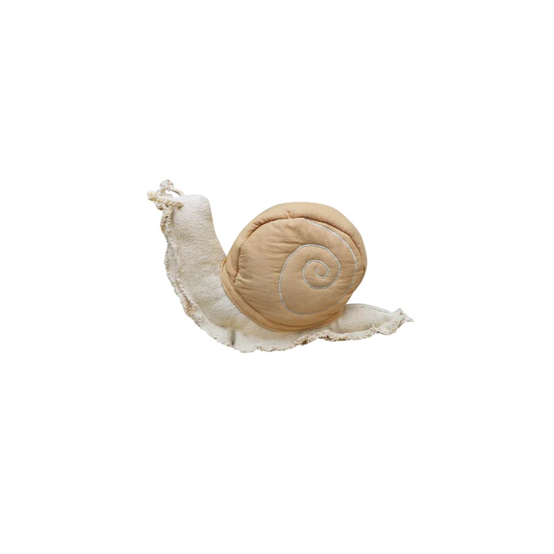 CUSHION LAZY SNAIL 22 x 40 cm Naural-Honey
