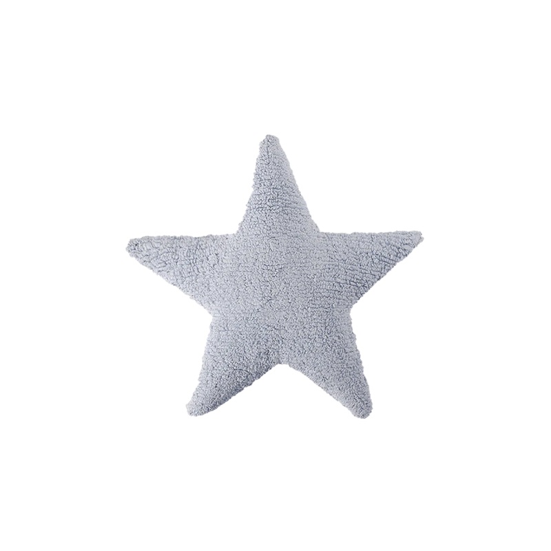 CUSHION STAR BLUE 54 x 54 cm Soft blue