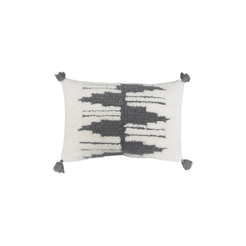 CUSHION ZAGROS NATURAL-GREY 40 x 60 cm Grey