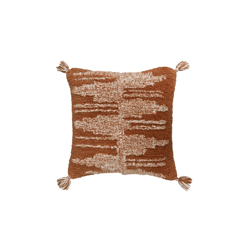 CUSHION ZAGROS TERRACOTTA-MIX 48 x 48 cm Terracotta