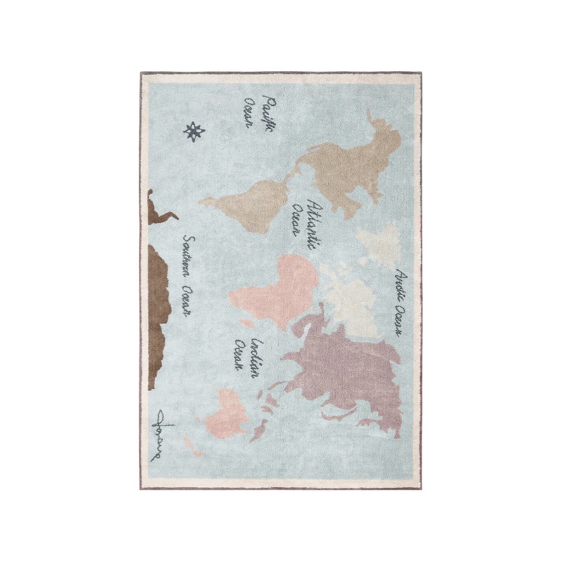WASHABLE RUG VINTAGE MAP MAXI 200 x 300 cm