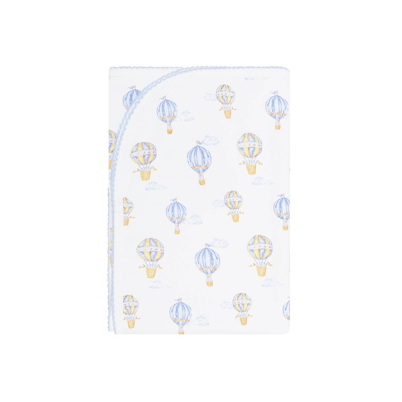 Nellapima - Blue Balloons Print Blanket: One Size / Blue