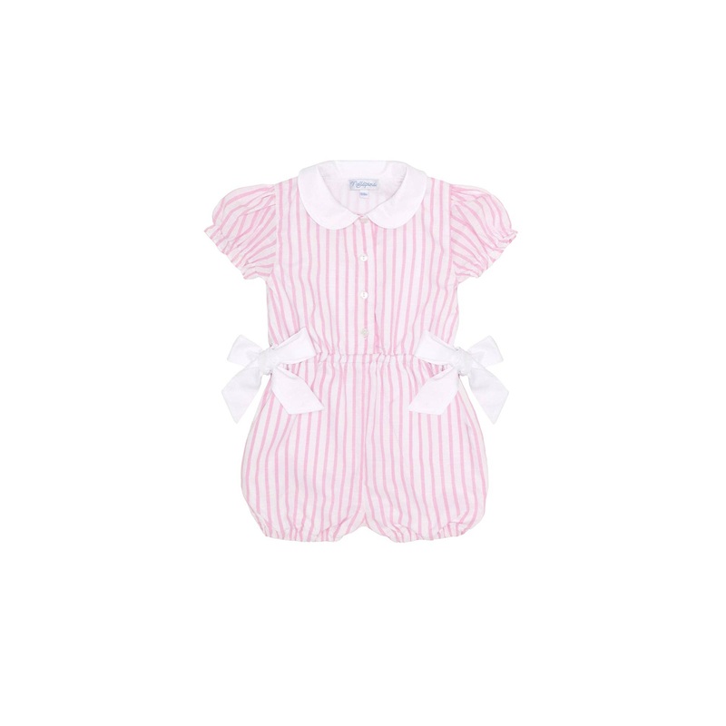 Nellapima - Nella Bow Romper: Pink / Size 4