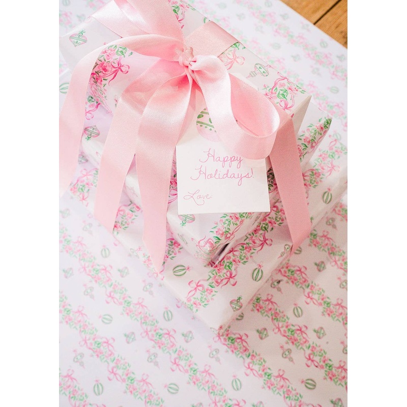Pearly Gates Designs - A Pink Christmas Wrapping Paper