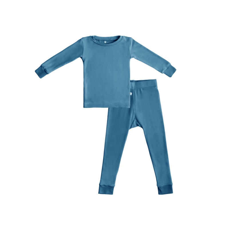 Toddler/Kids Bamboo Pajamas - Ocean Blue 2T