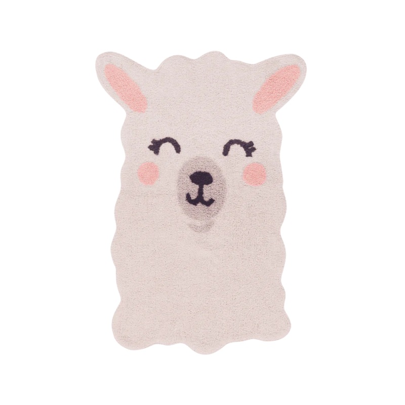 WASHABLE RUG SMILE LIKE A LLAMA 82 x 120 cm