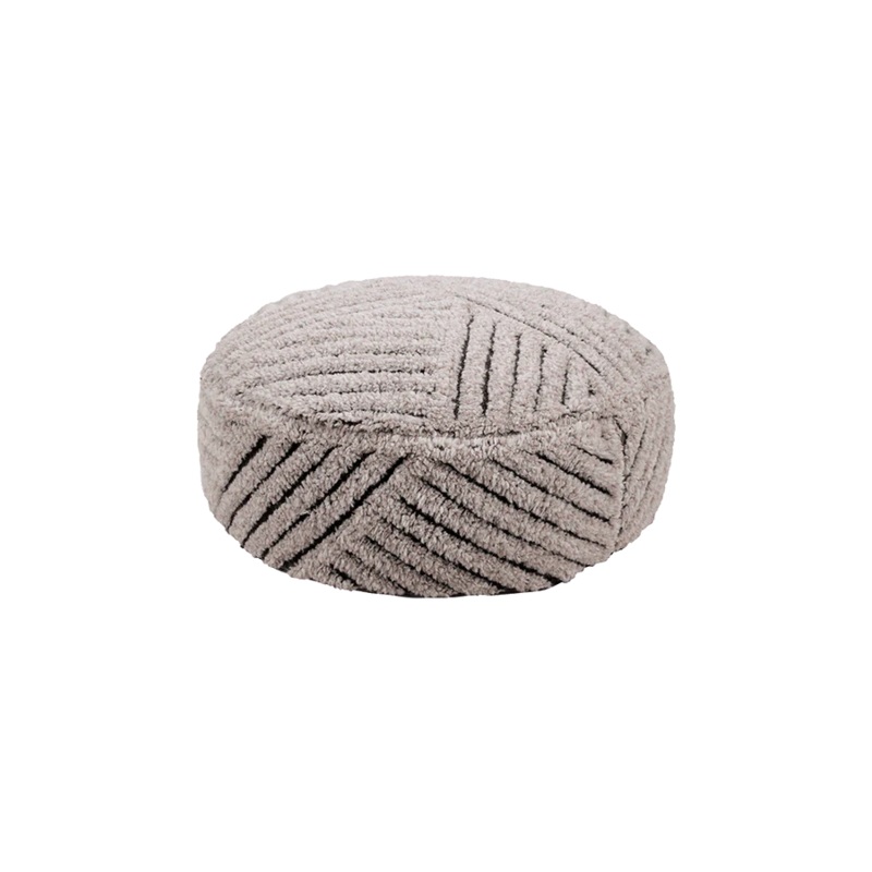 WOOLABLE POUF FIELDS 70 x 20 cm Dark grey